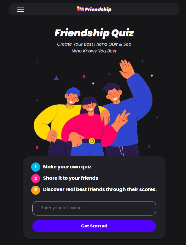 How to make a friendship quiz online with friends